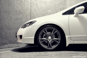 2012 Honda Civic with 18x8 wheels