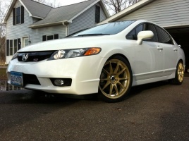 2007 Honda Civic with 18x8.5 Konig Milligrams wheels
