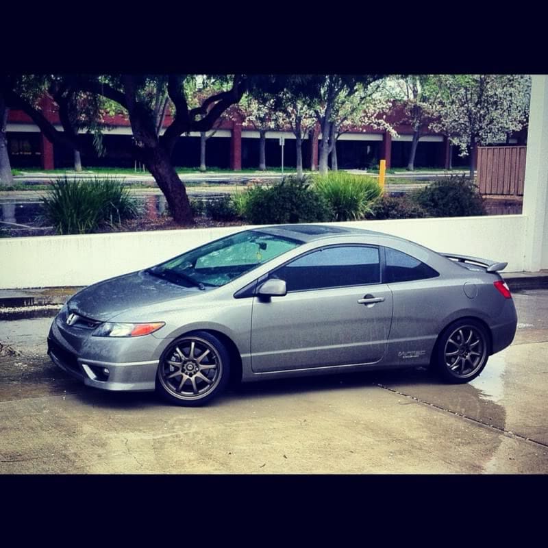 2008 Honda Civic with 18x8 Work Emotion XD9 wheels