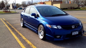 2010 Honda Civic with 18x9 CCW Lm5 wheels