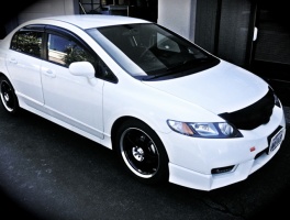 2010 Honda Civic with 17x7 wheels