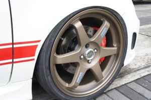 2014 FIAT 500 with Volk RACING TE37 wheels