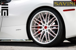 2014 Ferrari 458 Spider with 21x9 Savini Forged SV25-C wheels