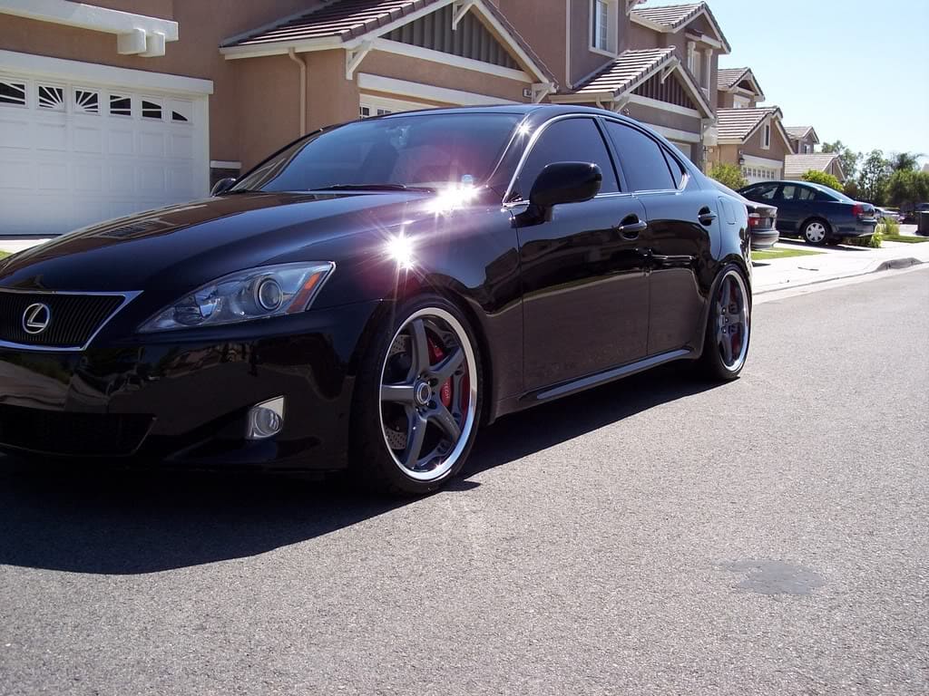 2007 Lexus IS 350 with 19x8.5 Volk GT-S wheels