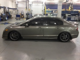 2009 Honda Civic with 17x7 Buddy Club P1 SF wheels