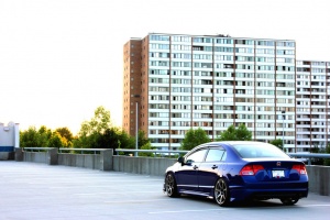 2009 Honda Civic with 19x9 MB Battles wheels