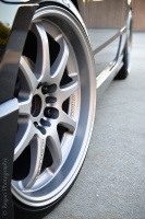 2008 Honda Civic with 18x9 Work XD9 wheels