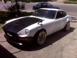 1973 Datsun 240Z with 17x9.5 Rota RBR wheels