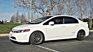 2010 Honda Civic with 17x9 Drag DR 31 wheels
