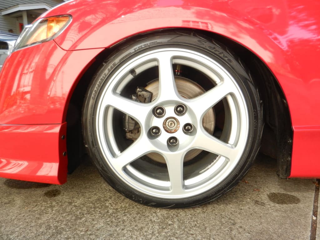 2009 Honda Civic with 17x8 Enkei EVO VIII wheels