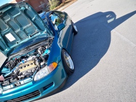1995 Honda Civic with 15x8 wheels