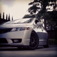 2008 Honda Civic with 18x8 Tenzo Type M wheels