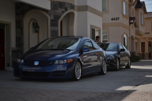 2010 Honda Civic with 17x8 RacingHart TypeC wheels