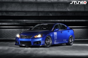 2008 Lexus IS 350 with 19x9 Rays Engineering Volk Racing RE30 wheels