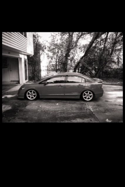 2008 Honda Civic with 17x8 Enkei EVO 8 wheels