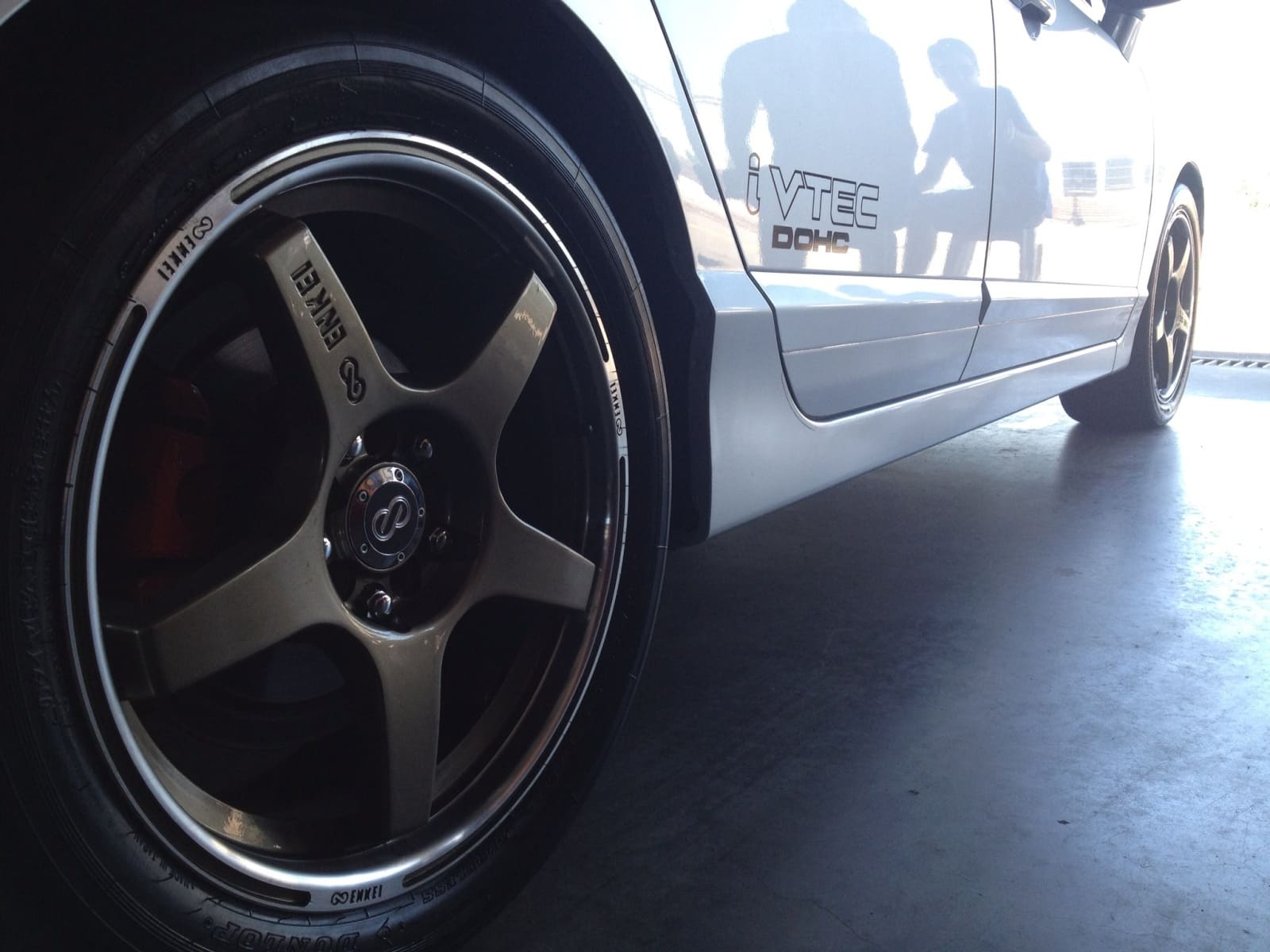 2007 Honda Civic with 17x7 Enkei EVO 5 wheels