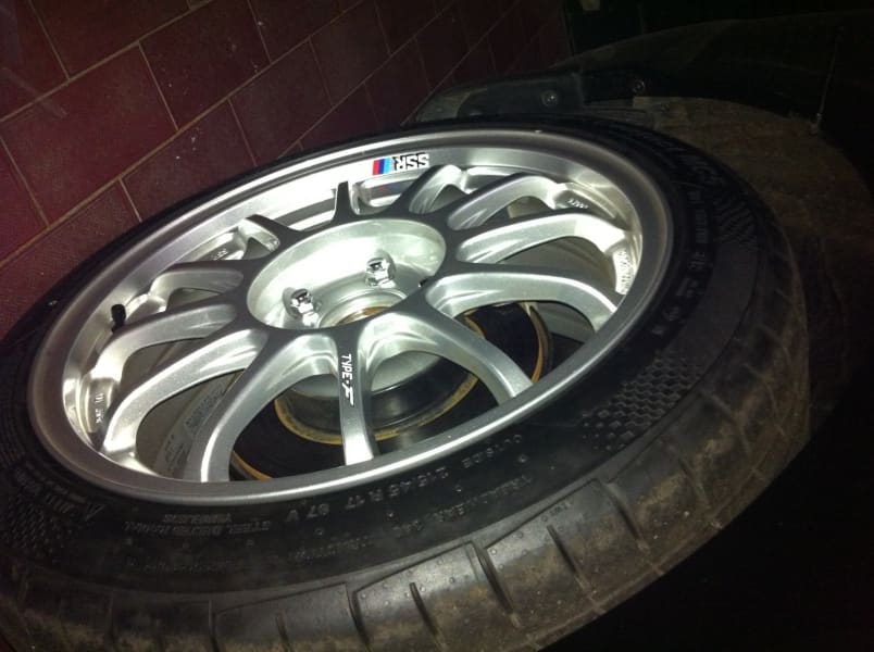 2008 Honda Civic with 17x8 SSR Type F wheels