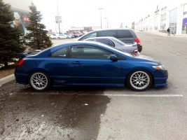 2010 Honda Civic with 17x8 BBS RX wheels