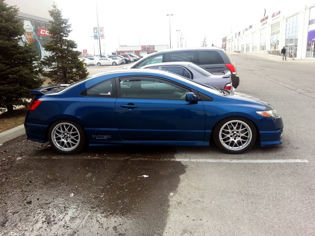 2010 Honda Civic with 17x8 BBS RX wheels
