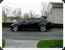 2008 Lexus IS 250 with 19x8 TSW Nogaro wheels
