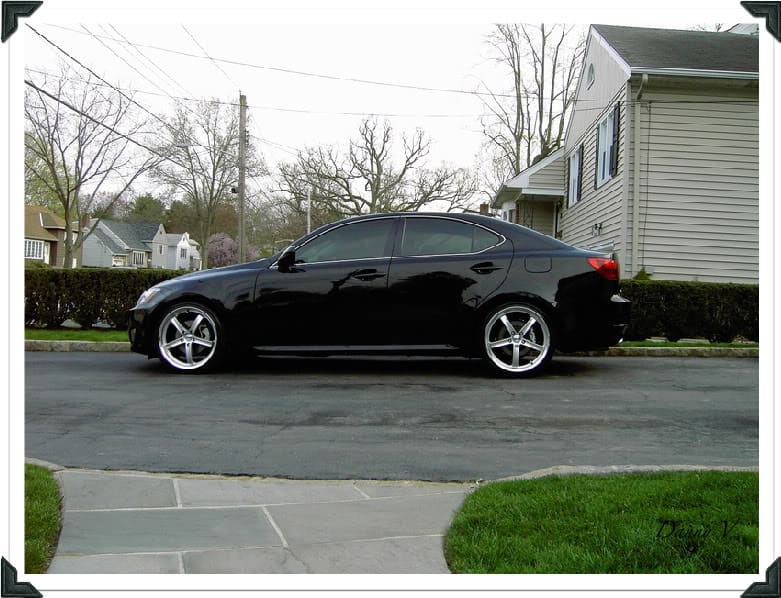 2008 Lexus IS 250 with 19x8 TSW Nogaro wheels