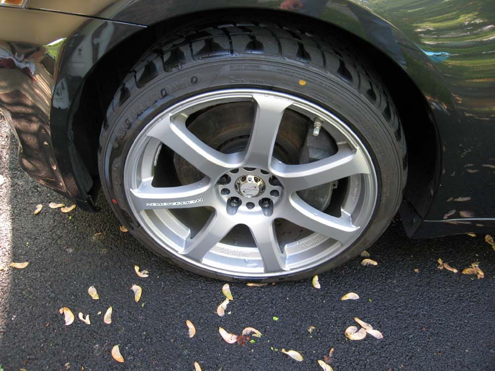 2007 Lexus IS 350 with 18x8.5 Work XT-7 wheels