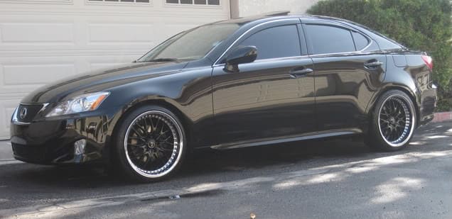 2008 Lexus IS 250 with 19x8.5 Work Rezax II wheels
