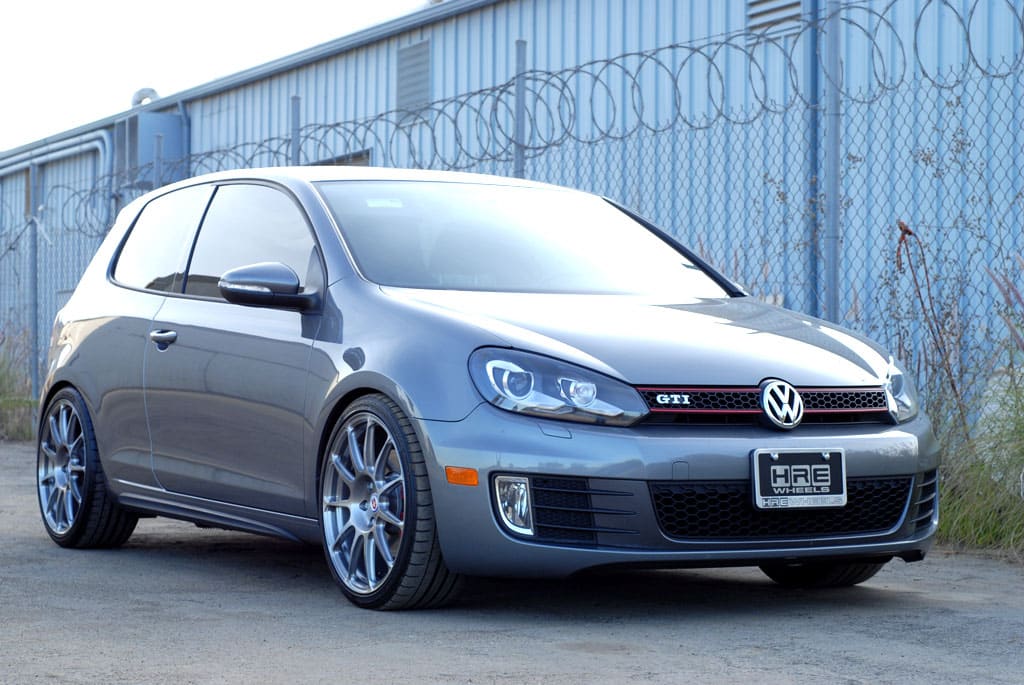 2010 Volkswagen GTI with 19x8.5 HRE P43S wheels