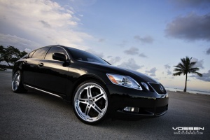 2008 Lexus GS 350 with 20x9 Vossen VVS075 wheels