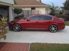 2010 Lexus GS 350 with 20x9 Vossen VVS 086 wheels
