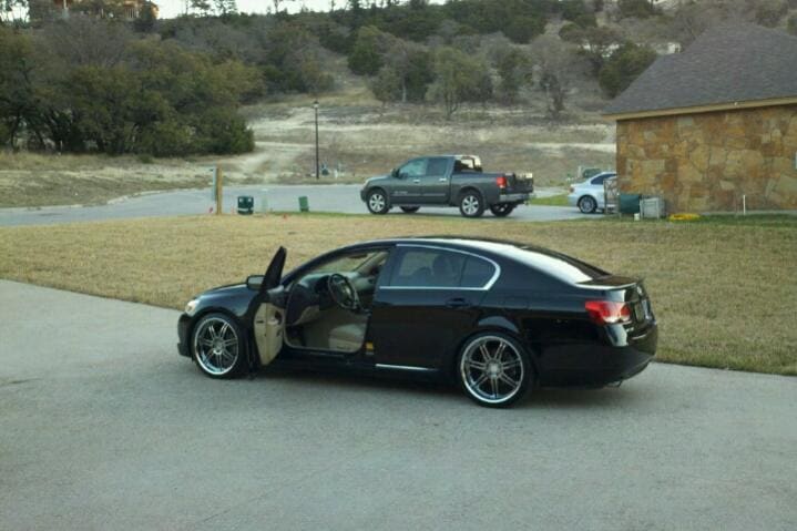 2008 Lexus GS 350 with 20x9 Work Varianza T1S wheels