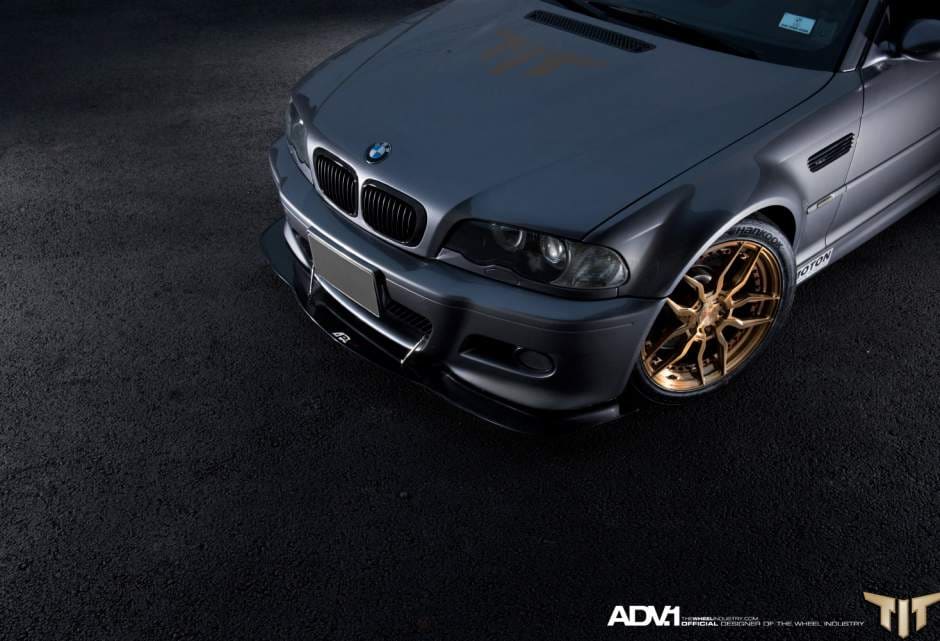 2005 BMW M3 with 18x8.5 ADV MV2 CS wheels