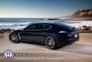 2010 Porsche Panamera with 21x9.5 HRE P40 wheels