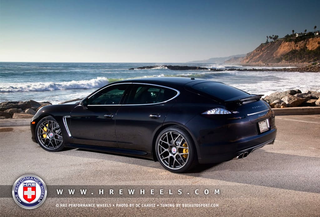 2010 Porsche Panamera with 21x9.5 HRE P40 wheels