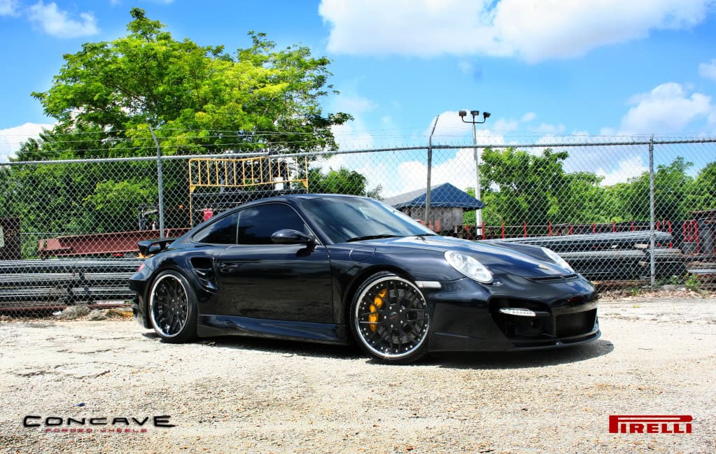 2007 Porsche 911 with Concave C8 wheels