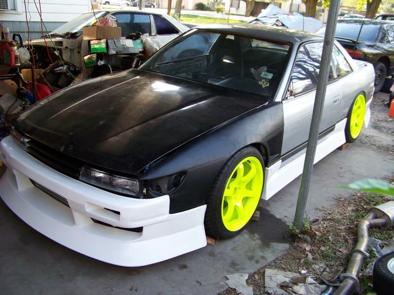1989 Nissan S13 with 18x9.5 Rays Engineering Gram Lights 57D wheels