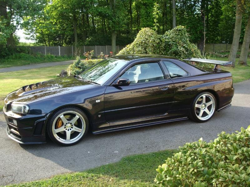 2000 Nissan R31-R34 Skyline GT-R with 19x9.5 Rays Engineering Nismo LM GT4 wheels