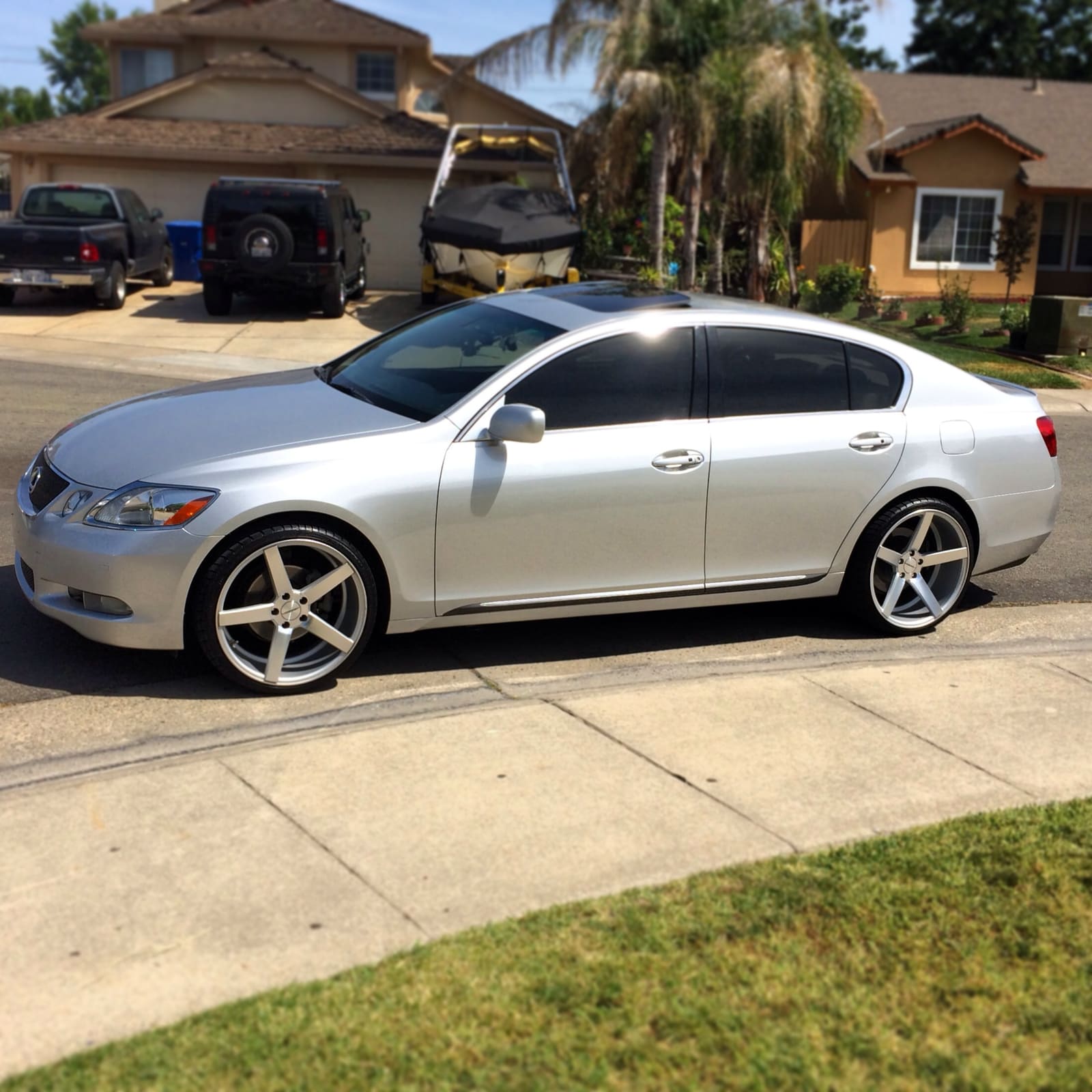 2007 Lexus GS 350 with 20x9 Vossen CV3 wheels