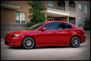 2006 Mazda Mazda3 with 18x8 Tenzo Type M wheels