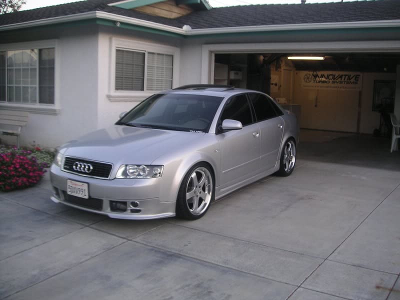 2005 Audi A4 with 19x8.5 Axis Milano wheels