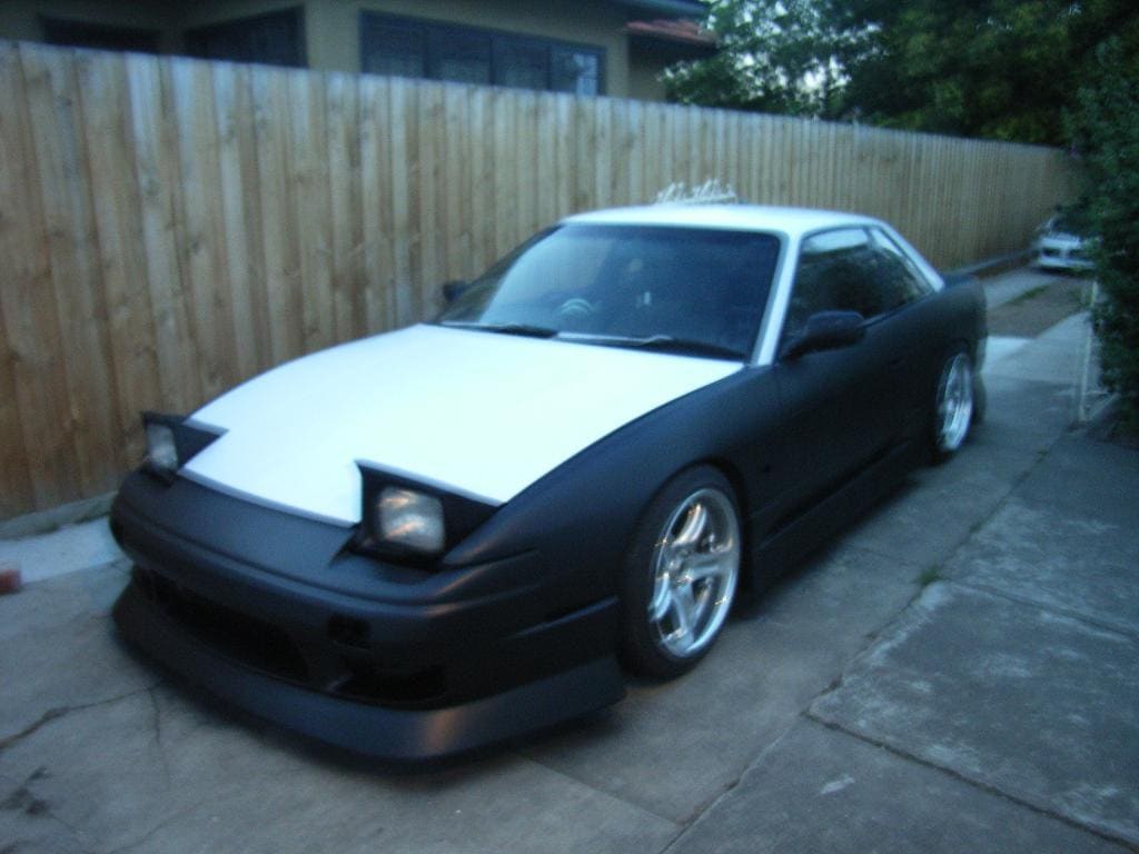 1990 Nissan S13 with 17x9 Rays Engineering GT-C wheels