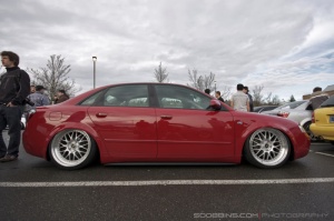 2005 Audi A4 with 19x8.5 Work Super wheels