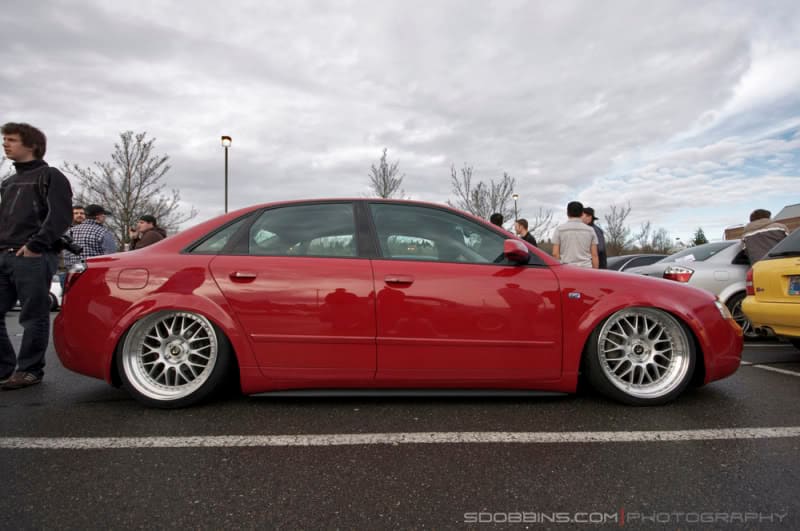 2005 Audi A4 with 19x8.5 Work Super wheels