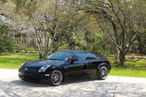 2005 Infiniti G35 with 19x10 Rays Engineering Volk Racing RE30 wheels