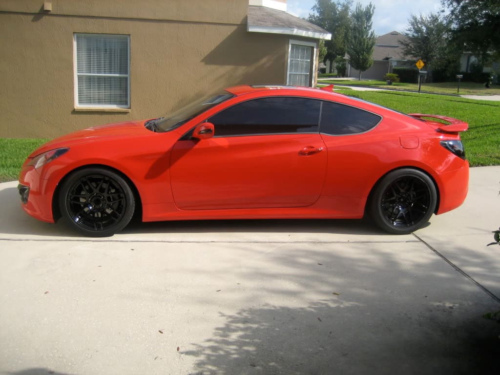 2009 Hyundai Genesis with 18x8.5 Forgestar F14 wheels