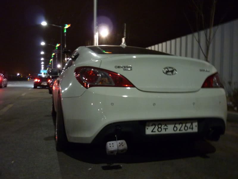 2009 Hyundai Genesis with 18x8 Work EWINGS wheels