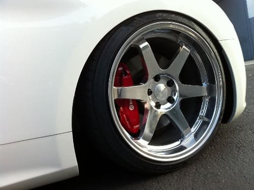 2010 Hyundai Genesis with 19x9.5 Full Polish wheels