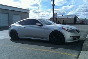 2010 Hyundai Genesis with 18x9.5 Varrstoen wheels
