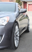 2010 Hyundai Genesis with 19x8.5 wheels