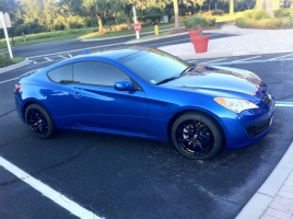 2011 Hyundai Genesis with 18x9 wheels